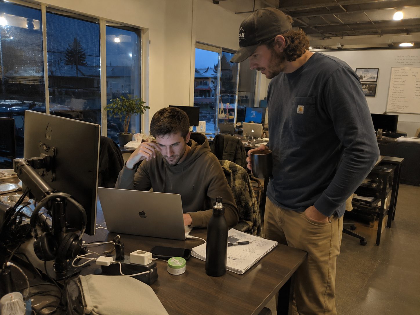 The EverydayMetrix founder working at his desk